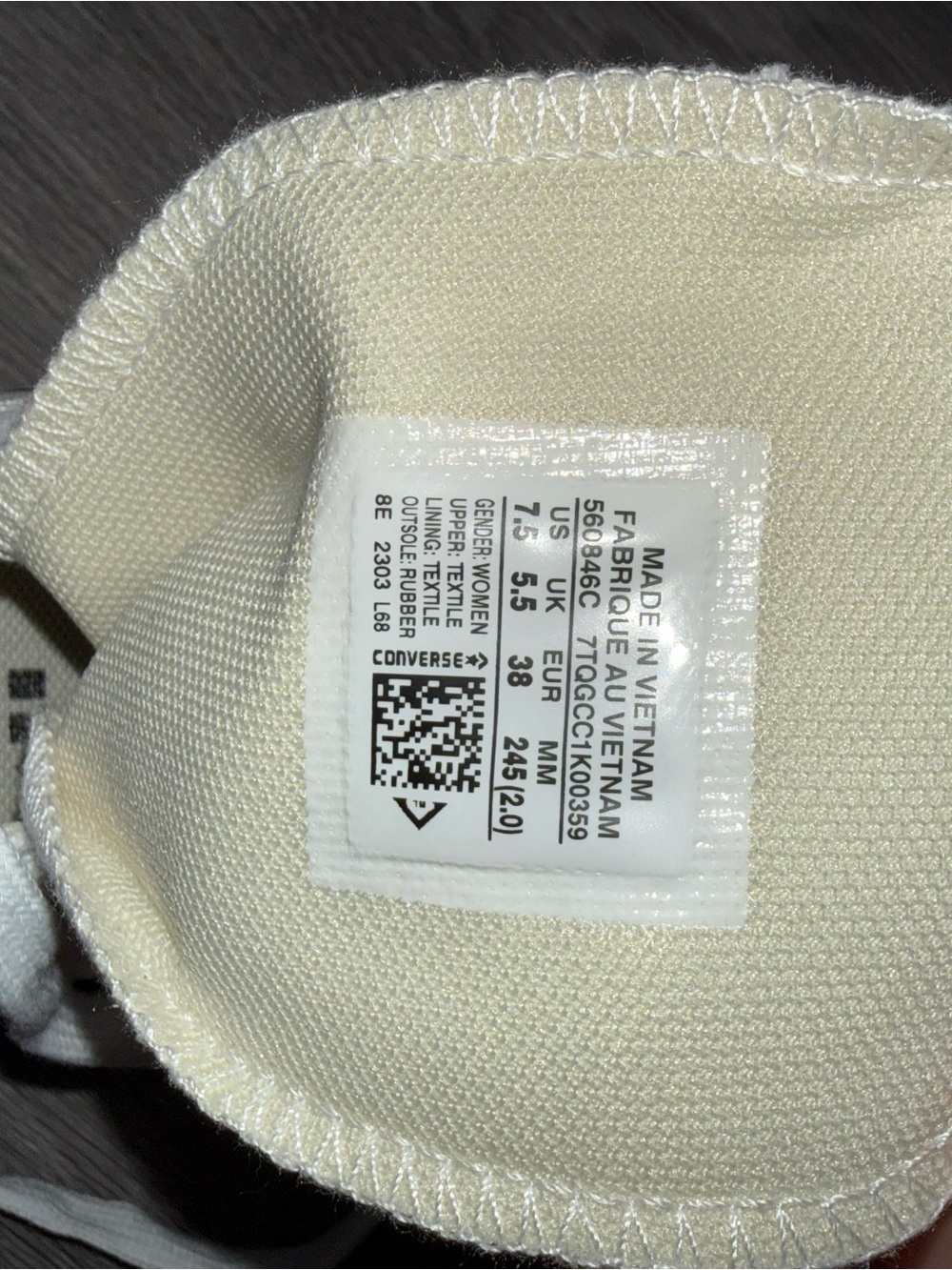 Converse White Platform Chuck Taylor High Top Sneakers - Picture 6 of 6